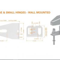 Wall mounted adjustable hinges diagram