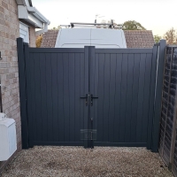 Byfleet Aluminium Gates Anthracite Grey