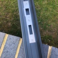 Wall plate/post infill lock keep stop