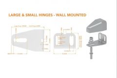 Wall mounted adjustable hinges diagram