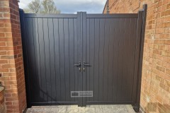 Byfleet Aluminium pedestrian gates front view