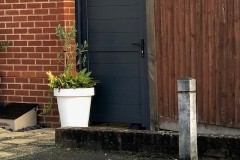 Dulwich pedestrian gate grey RAL7016