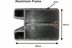 Standard frame profile single gates