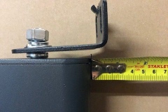 Calculating size of gate with wall mounted hinges