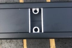 Wall plate/post mounting for hinges.